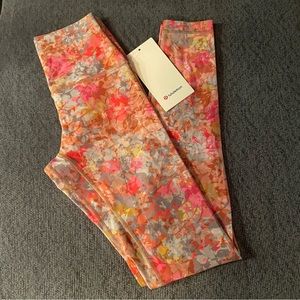 Lululemon size 4 align floral leggings